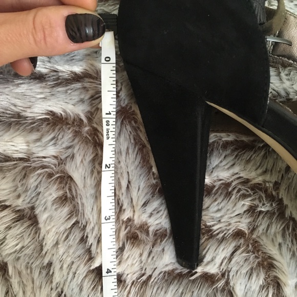 ๐ Republic Black/Tan Suede Stilettos ๐ Size 8M - Picture 7 of 8